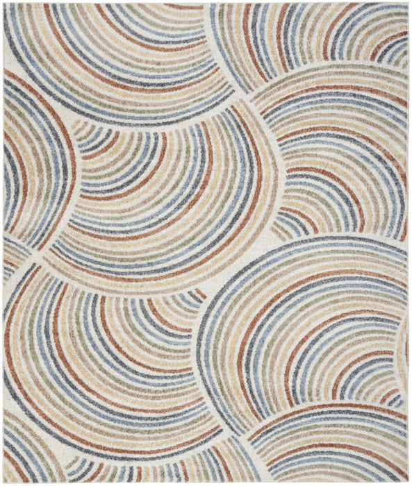 12' X 15' Abstract Area Rug (564222) - Cream