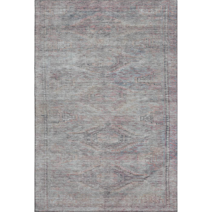 10' X 14' Abstract Geometric Washable Area Rug With UV Protection (695396) - Pewter / Gray / Charcoal
