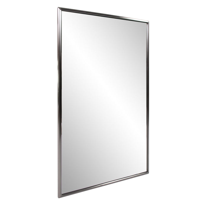 36" Metal Framed Accent Mirror - Gray