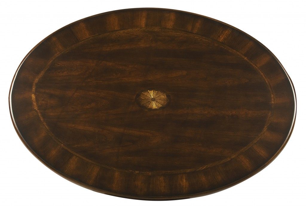 Traditional Traditional Oval Coffee Table - Cherry