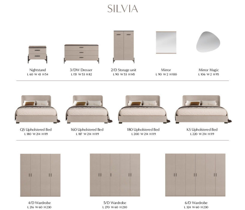 Silvia - Dresser - Pearl Silver