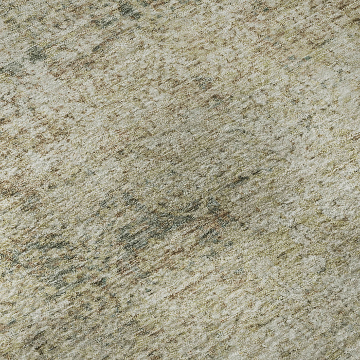 10' X 14' Abstract Washable Area Rug With UV Protection (717947) - Sage / Beige