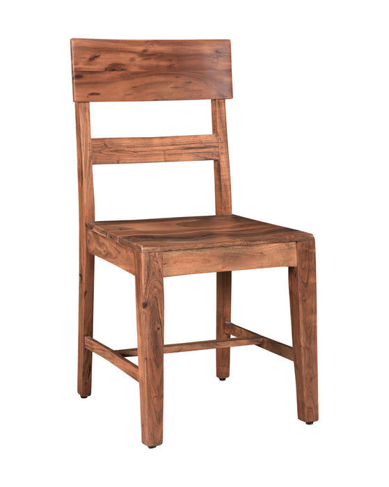 Wood Ladder Back Dining Side Chairs (Set of 2) - Brown