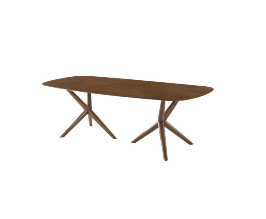 95" Solid Manufactured Wood Dining Table - Brown