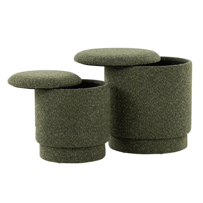 Marla - Upholstered Ottoman Set (Set of 2)