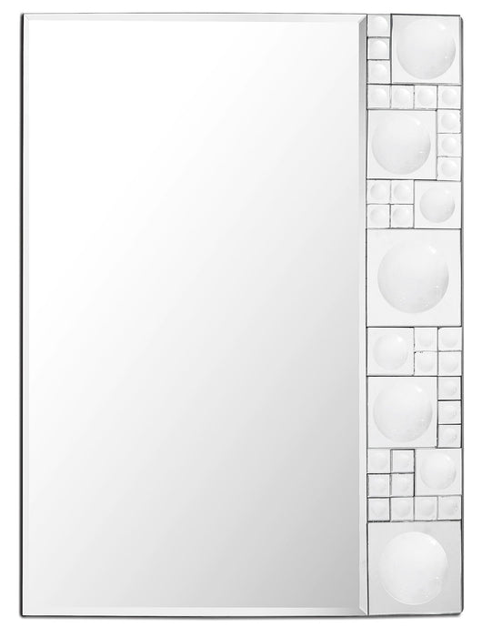 38" Glass Framed Accent Mirror - Clear