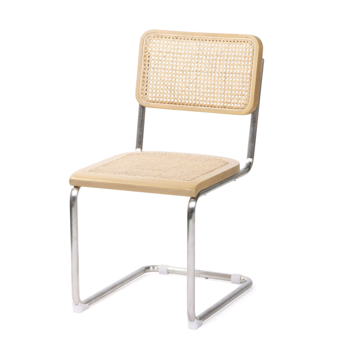 Steel Open Back Dining Side Chairs (Set of 2) - Natural