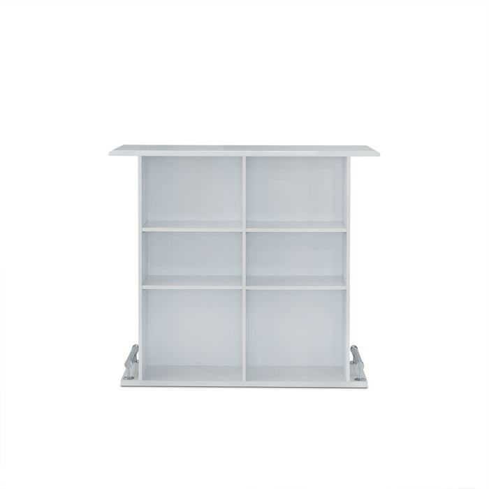 Rectangular Manufactured Wood Bar Table - White