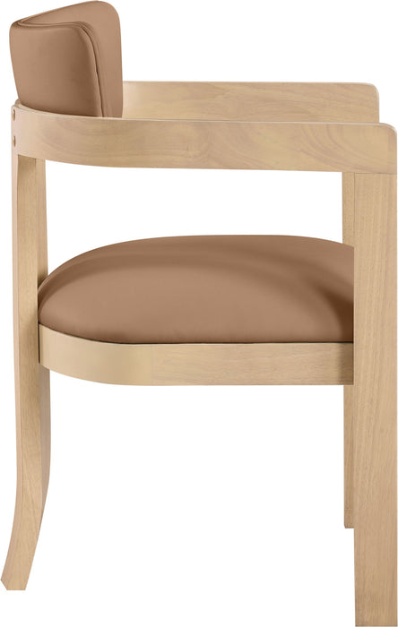 Lavrin - Vegan Leather Dining Arm Chair (Set of 2) - Natural Base