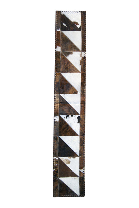 Cowhide Patchwork Runner Rug (544489) - Brown / Natural