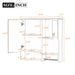 Modern Giga wall-mounted bathroom medicine cabinet with mirror, featuring sleek storage space and a reflective door for bathroom organization