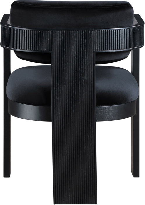 Sacha - Velvet Dining Chair With Black Base (Set of 2)