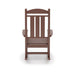 Giga traditional porch rocker chair made of durable HDPE poly lumber, ideal for patio, porch, and garden relaxation.