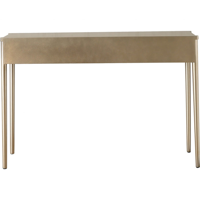 48" Mirrored Glass Console Table - Champagne