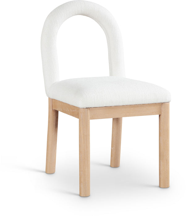 Conrad - Linen Dining Chair With Natural Legs