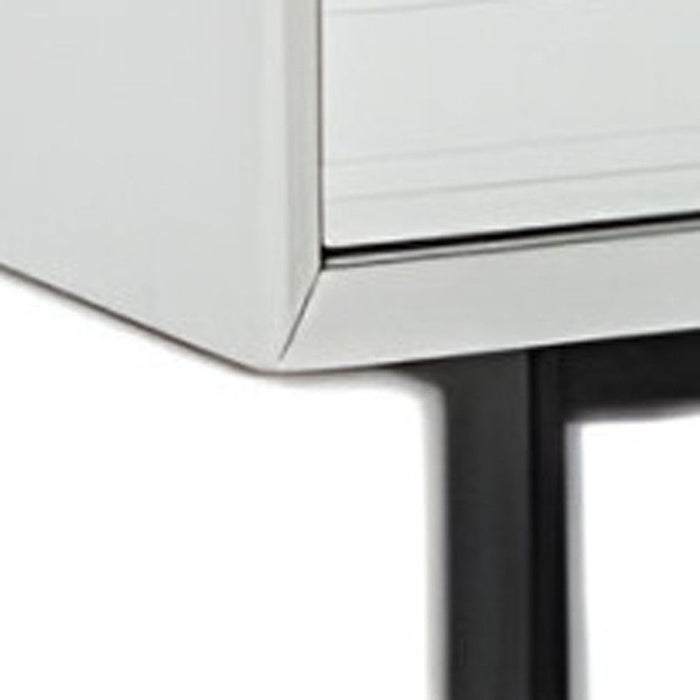 Six Drawer, Double Dresser - White / Black