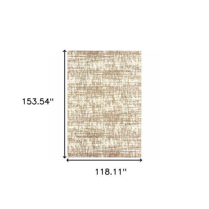 9.8' x 12.8' Dhurrie Area Rug - Taupe