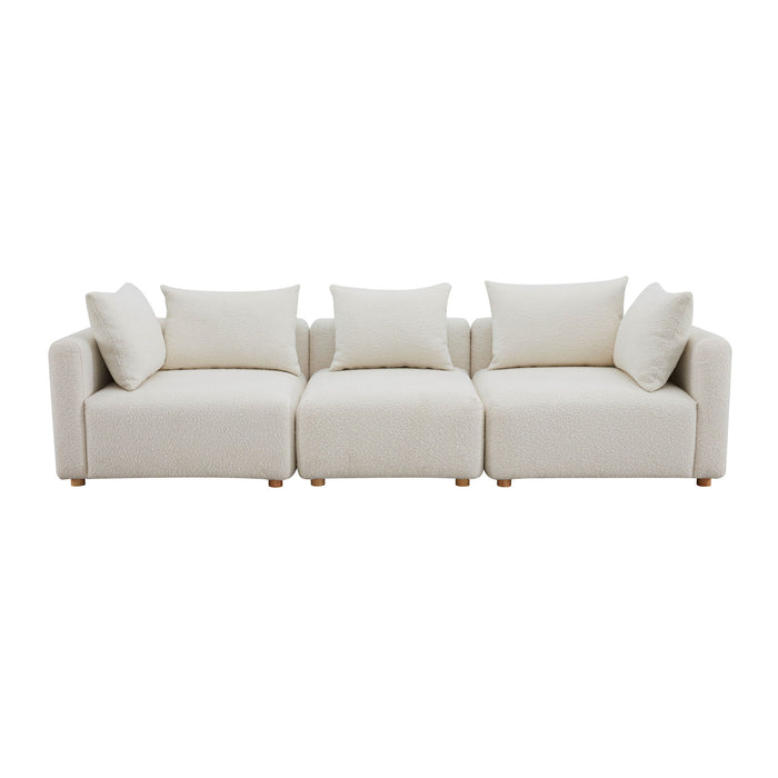 Hangover - Boucle Fabric Sofa - Cream