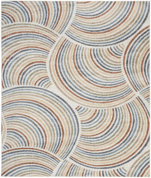 12' X 15' Abstract Area Rug (564222) - Cream