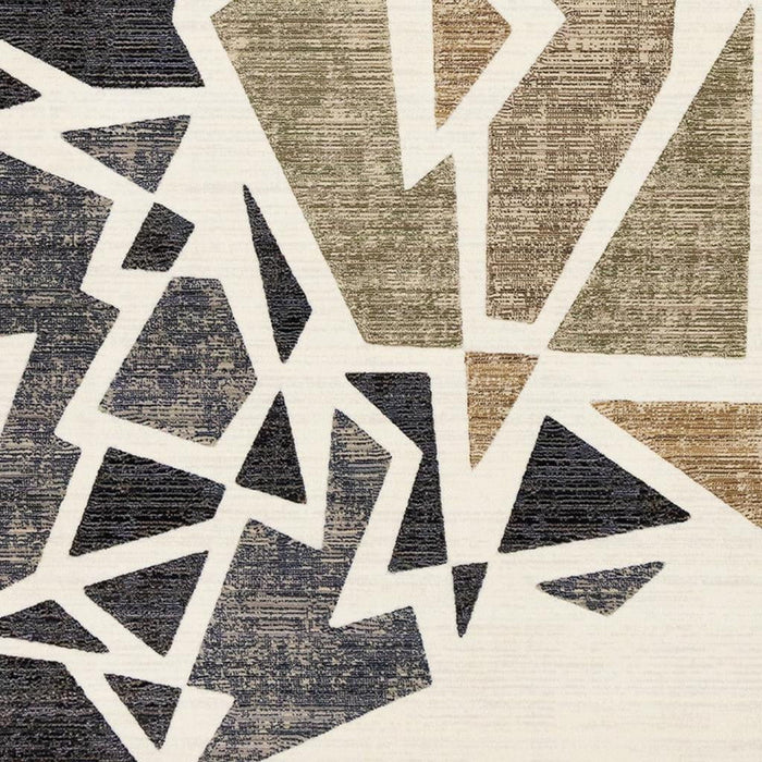 8' X 10' Abstract Area Rug (660252) - Cream / Black / Tan