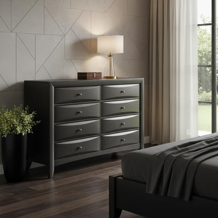Solid Wood Standard Dresser / Chest - Gray