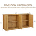 Giga contemporary wave-shaped TV stand with rattan doors and wooden finish, sleek modern design for living room entertainment setup