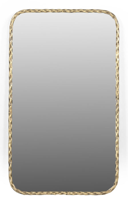 48" Iron Framed Accent Mirror - Brass