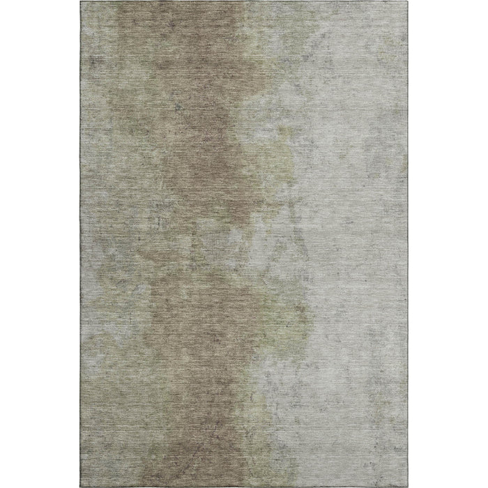 10' X 14' Abstract Washable Area Rug With UV Protection (699818) - Taupe / Beige