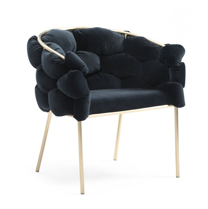 Geo Dining Chair - Black / Champagne / Gold