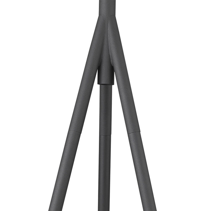 Tripod Floor Lamp With Gray Cone Shade - Matte Gray