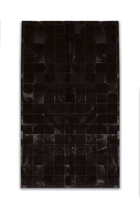 8' X 10' Cowhide Patchwork Area Rug (544469) - Black