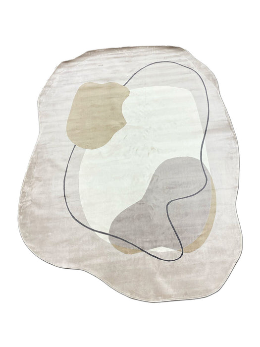 7' X 9' Abstract Area Rug (722647) - Beige / Cream / Tan
