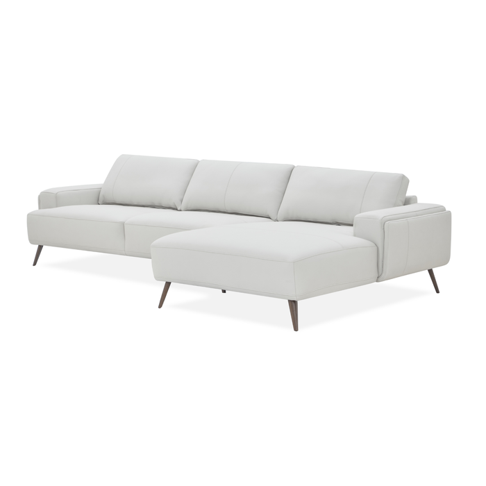 J & M Furniture Capri RHF Sectional in Frost