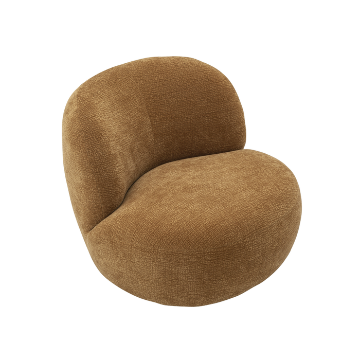 J & M Furniture Cove Swivel Chair in Mustard