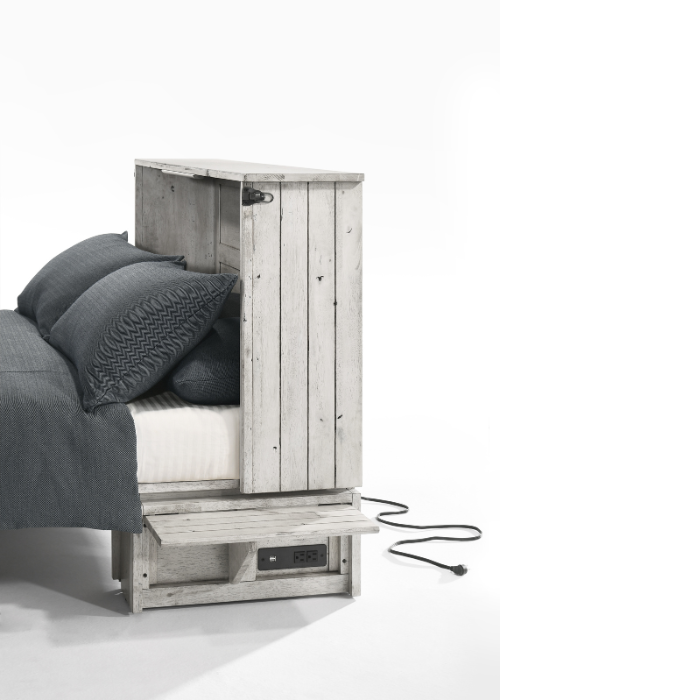Night & Day Furniture Ranchero Murphy Cabinet Bed - Wildwood Vintage White