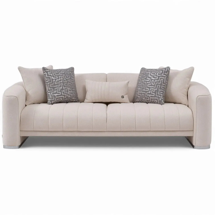 Bellona Venice Living Room Set - MERIT CREAM PLAIN