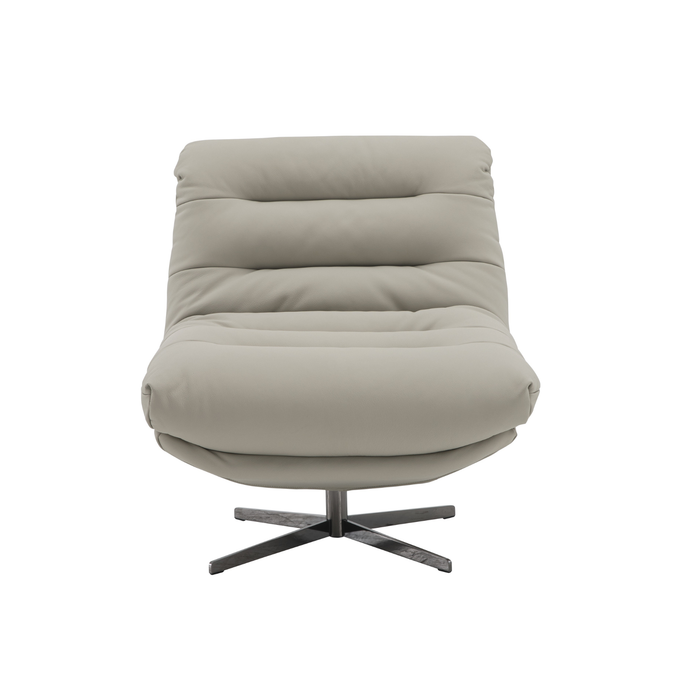 J & M Furniture Nest Swivel Chair in Milk Tea
