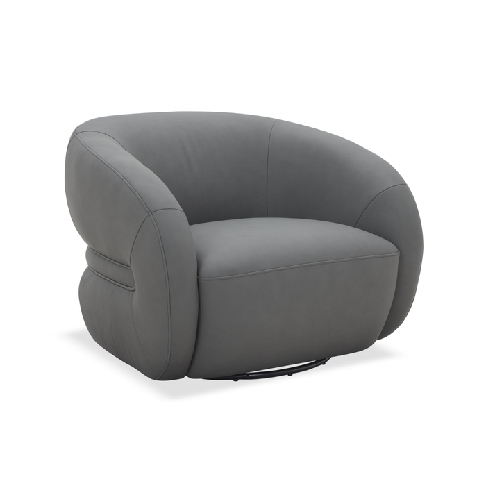 J & M Furniture Orbit Swivel Chair in Charcoal