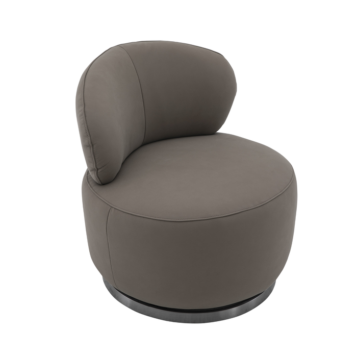 J & M Furniture Nubo Swivel Chair in Brownie