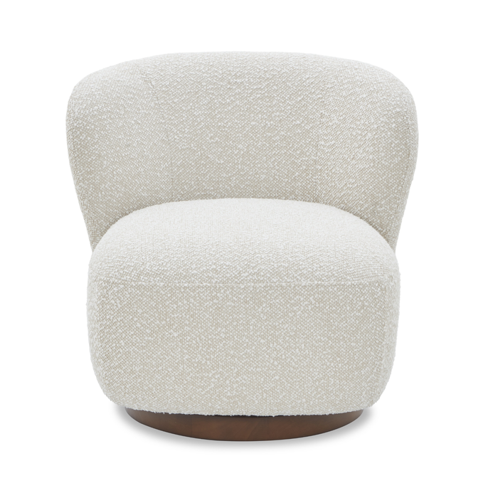 J & M Furniture Zola Swivel Chair in Pearl