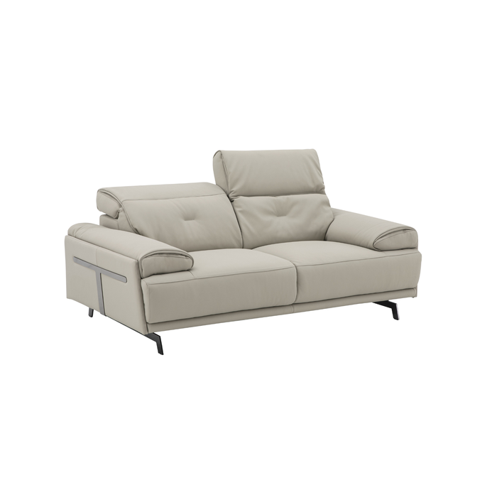 J & M Furniture Dolce Vita Reclining Sofa Set in Milk Tea