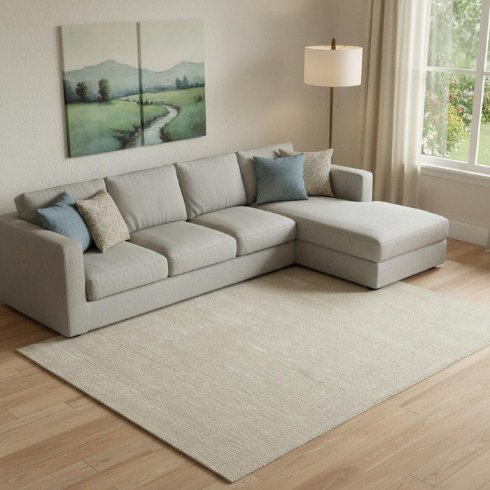 8' X 10' Hand Woven Area Rug (721547) - Ivory