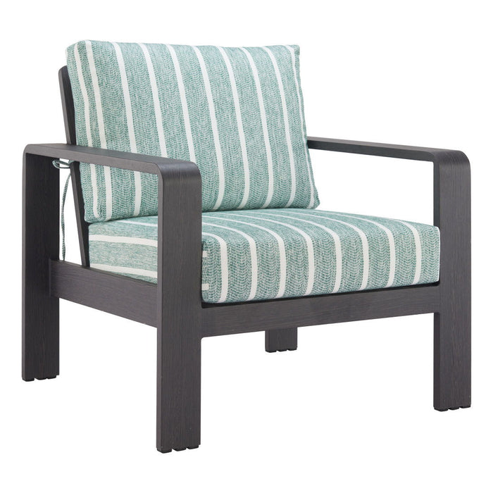 33" Modern Upholstered Arm Chair - Green