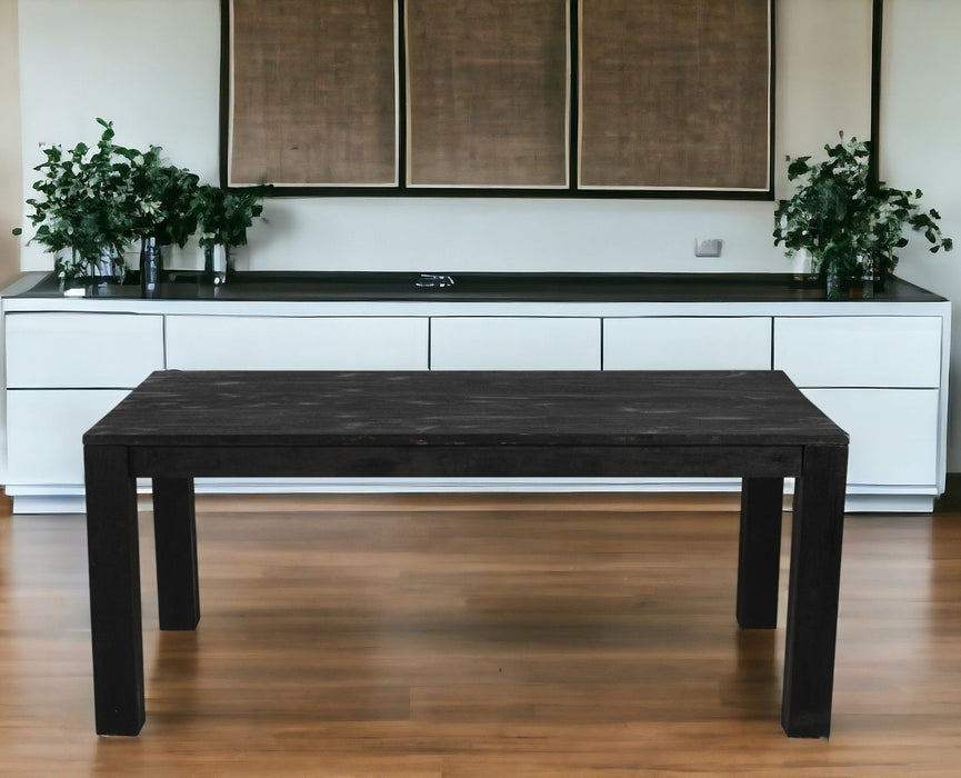 84" Rectangular Solid Wood Dining Table - Gray