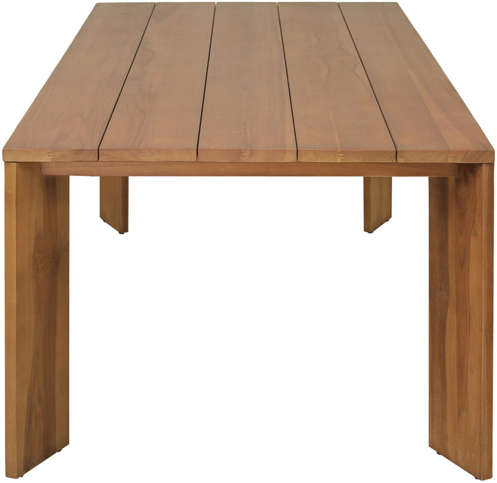 Mirella - Teak Wood 78.75" Outdoor Patio Dining Table - Natural