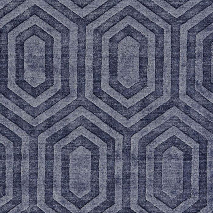 8' X 10' Geometric Hand Woven Area Rug (565660) - Blue