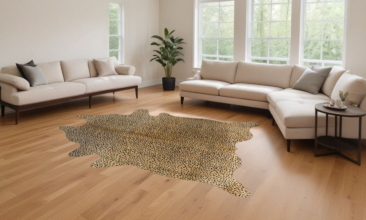 72" x 84" Cowhide Rug - Cheetah