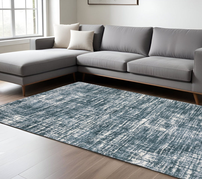 8' X 11' Geometric Area Rug - Gray / Ivory