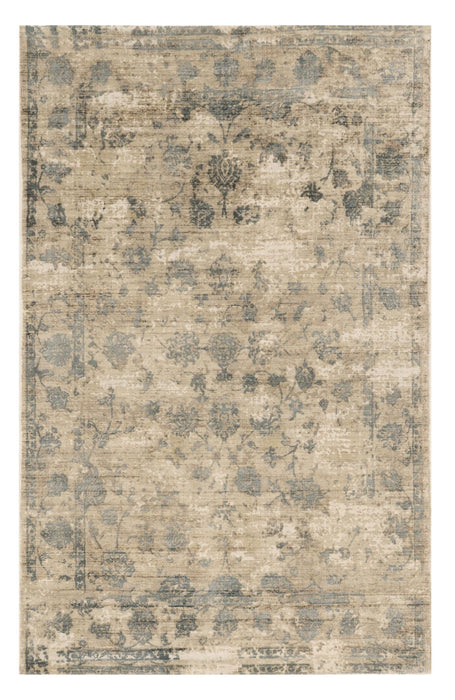 5' x 7' Viscose Area Rug - Sand Or Blue