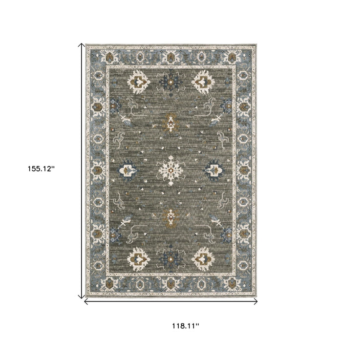10' X 13' Oriental Area Rug - Blue